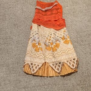 Disney Orange and Cream Kids Dress